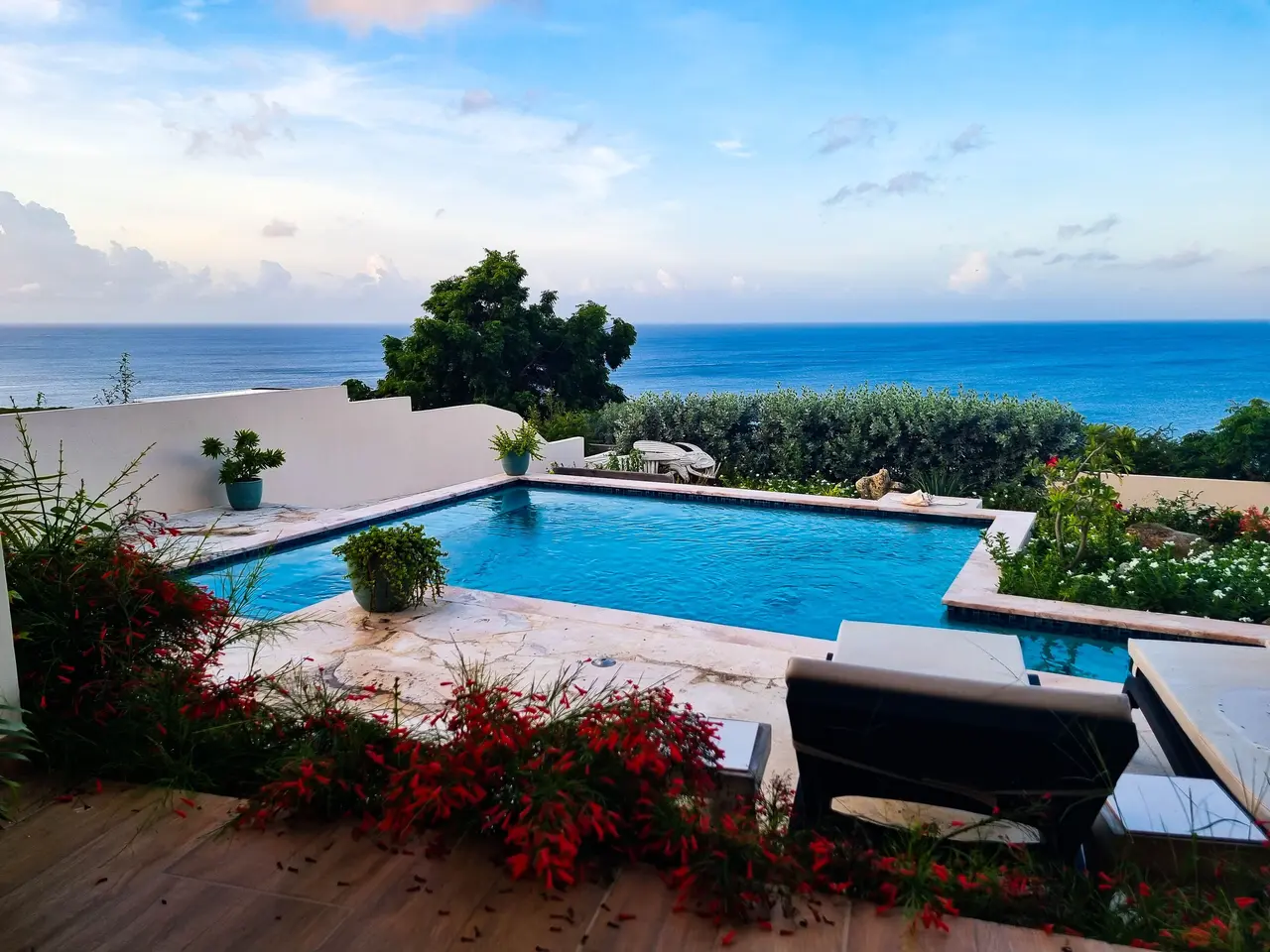 villa mit meerblick auf curacao