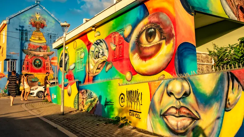 Curacao Wandmalereien