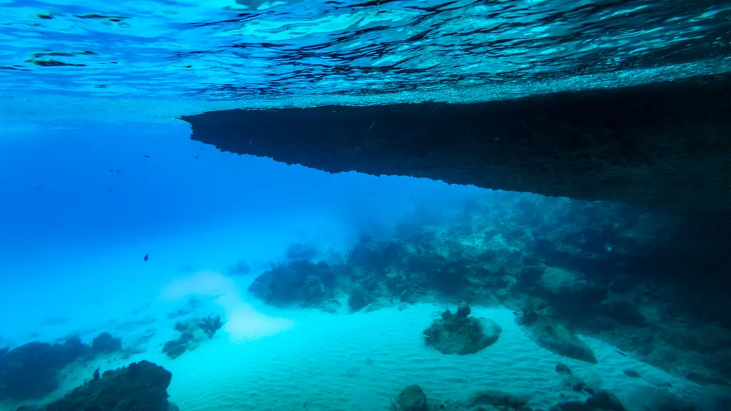 Höhle blaue kammer in Curacao Höhle blaue kammer in Curacao
